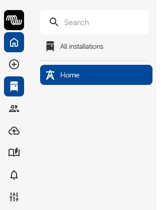 Selecteer de installatie in VRM voordat u Dynamic ESS configureert.